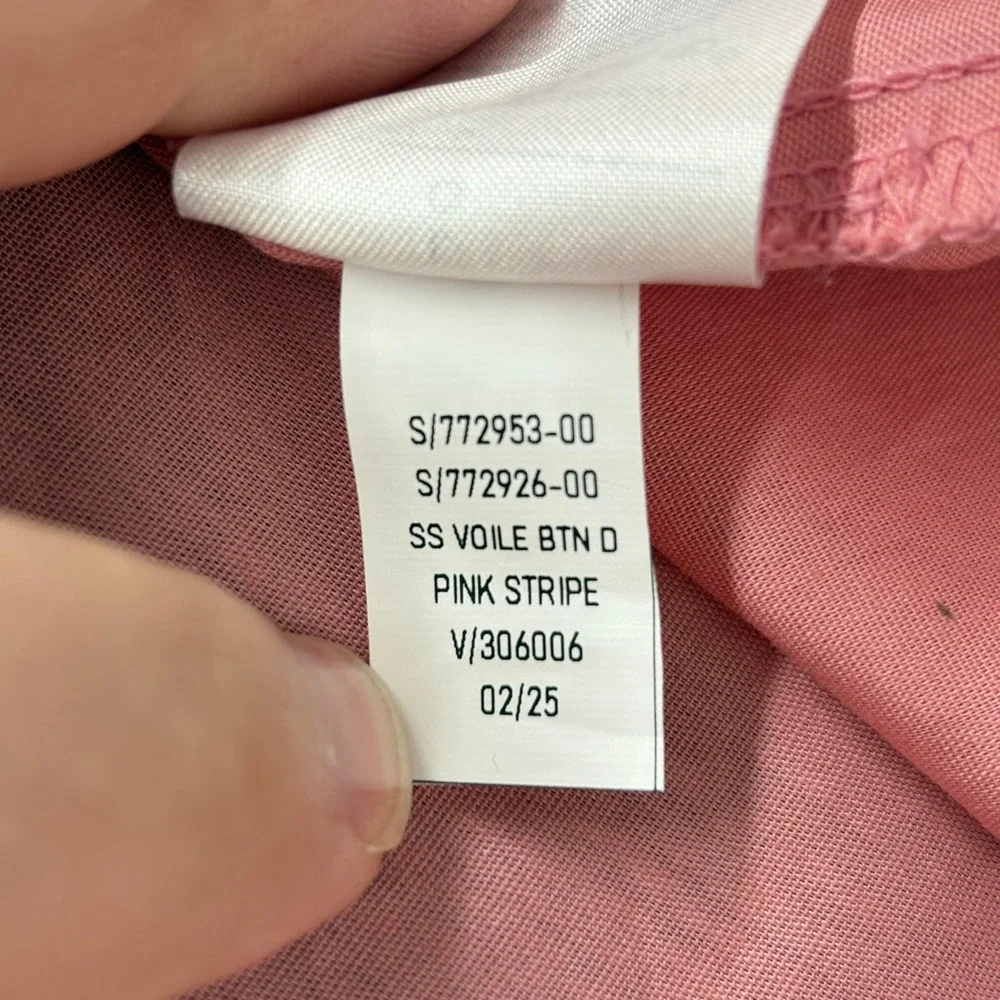 Gap Women Slip Dress Large Pink‎ Cotton Voile Adjustable Straps 772953-00